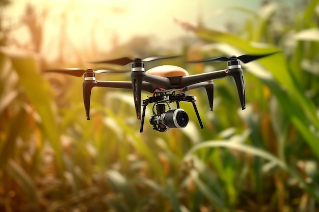 Drone-monitoring van gewassen en slimme landbouw in een digitale landbouw