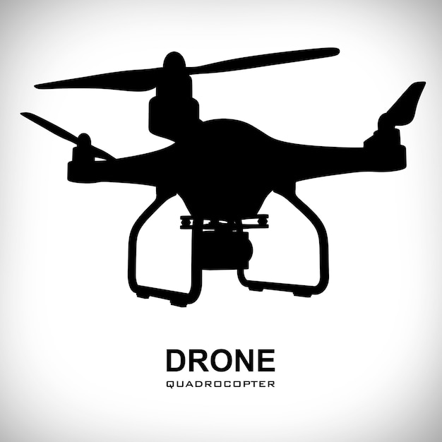 사진 흰색 바탕에 드론 quadrocopter 기호입니다. 3d 렌더링