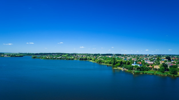 Drone at the river