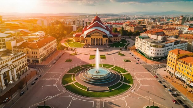 Photo drone shot of armenia yerevan