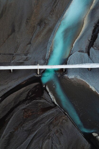 Drone shot of South Coast of Iceland