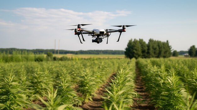 Drone technology for pollination growing farming modern technology