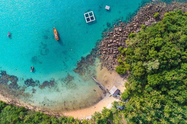 Drone view of beach