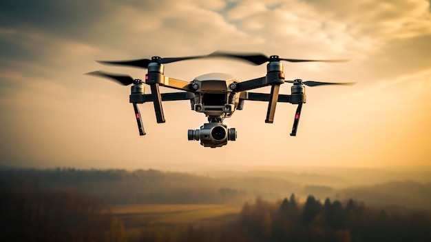 A drone with the words " propellor " on the bottom.