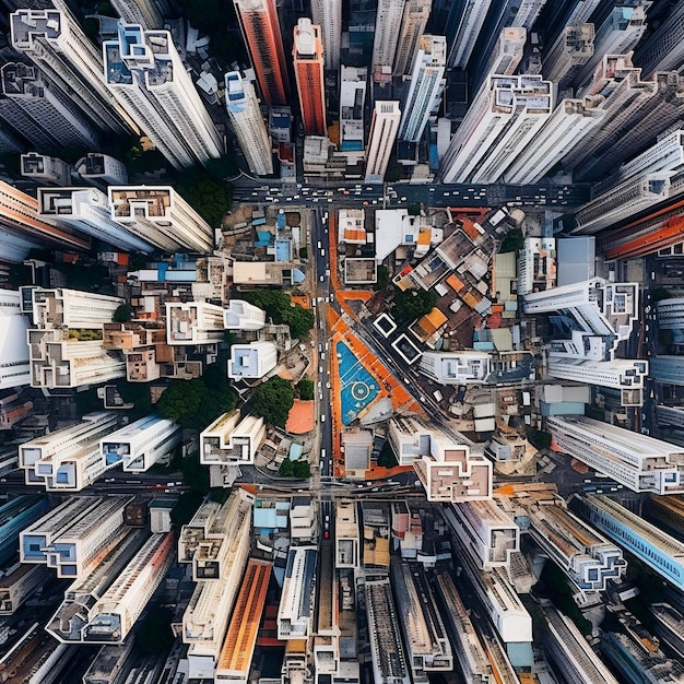 Droneshot from the sky above