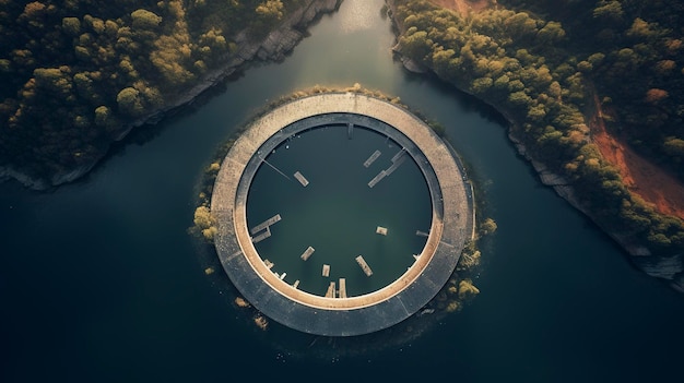 Droneshot vanuit de lucht erboven