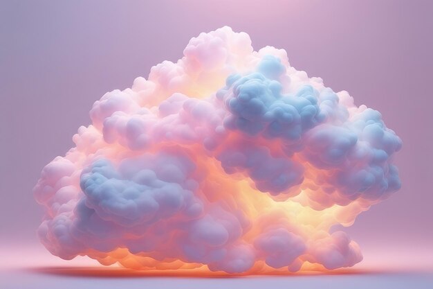 Foto droomende pastel wolken behang