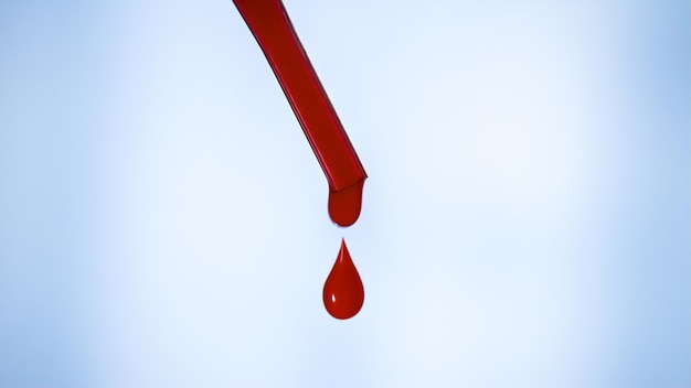 A drop of blood Pipette Dripping red liquid A drop of red Tests blood group