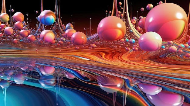 drop flowing drops liquid illustration drip flow wet element aqua nature drop flowing drops liquid ai generated