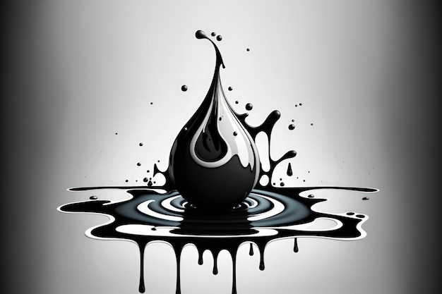 A drop of ink in water undefined background