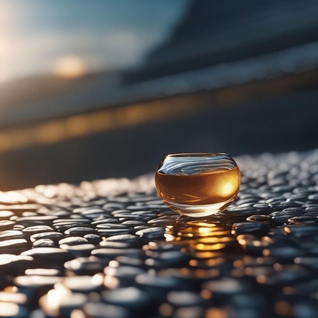 a drop of liquid oil on a wooden surface a drop of liquid oil on a wooden surface glass of wate