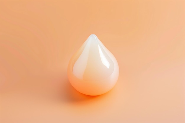 drop of moisturizing iquid on peach fuzz background