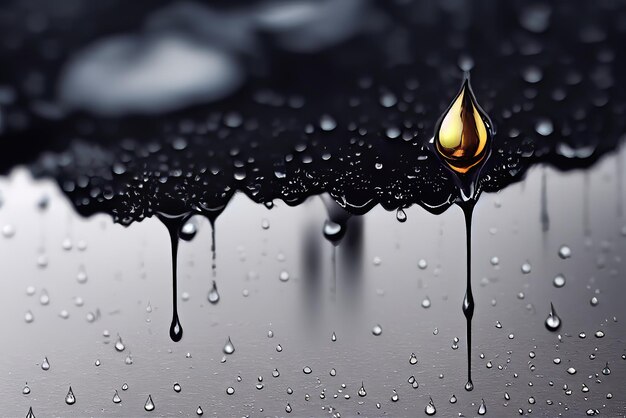 The drop of a Rain, a Beautiful Illustration
