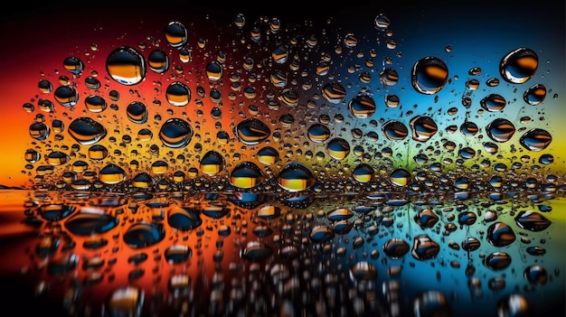Фото droplet dance капли воды танцуют на поверхности пруда generative ai