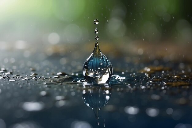 droplet water shape splash of rain