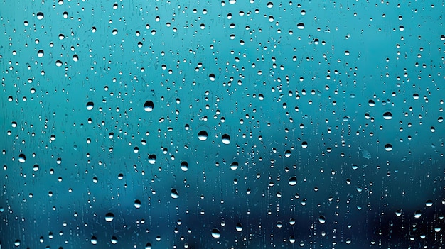 Droplets of Rain on Window