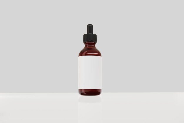 Photo dropper bottle mockup image