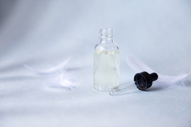 Dropper glass bottle with pipette