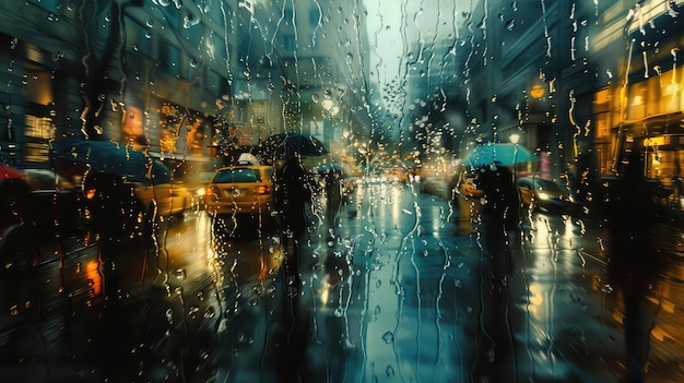 抽象的な雨の滴