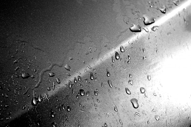 drops on dark brown texture background