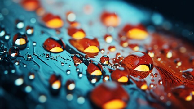 Drops of dew on a glass of red winegenerative ai