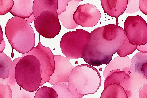 Drops of magenta watercolor texture