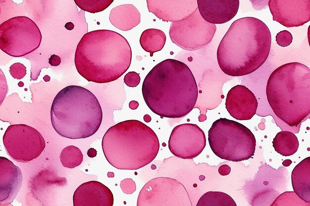 Drops of magenta watercolor texture