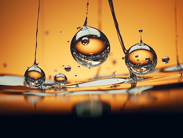 drops of oil in water generated ia