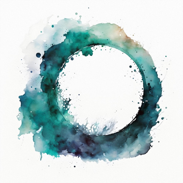 Капли брызг и круги акварельной краски абстрактный элемент фона для дизайна Акварельная иллюстрация