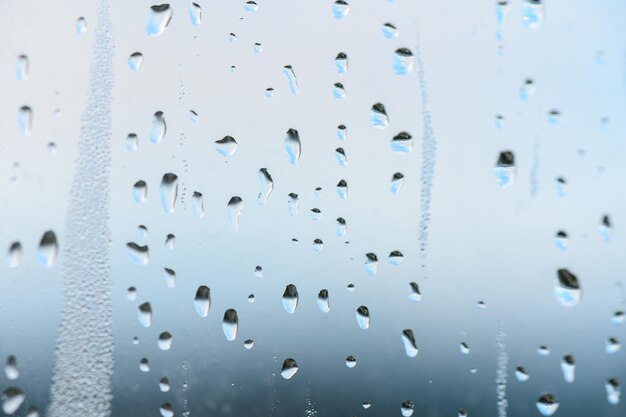 drops of water on the window glass morning dew 3