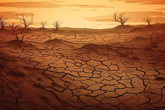 사진 가뭄 지구의 미래의 문제 물 부족 열 지구 온난화 사막화와 가뭄, 고사목 건조 등 기후변화의 영향