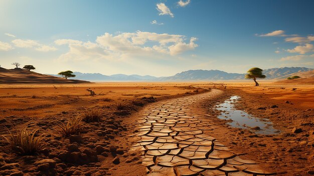 Droughtstricken field