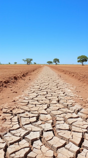 A droughtstricken field