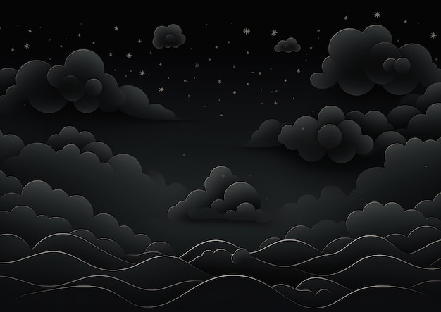 Затопленное ночное небо