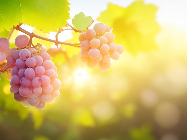 Druif met natuurlijke zonnige achtergrond wazig