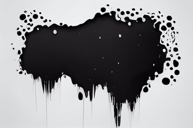 Foto druipende plons vloeibare olie schilderij achtergrondbehang - zwart en wit