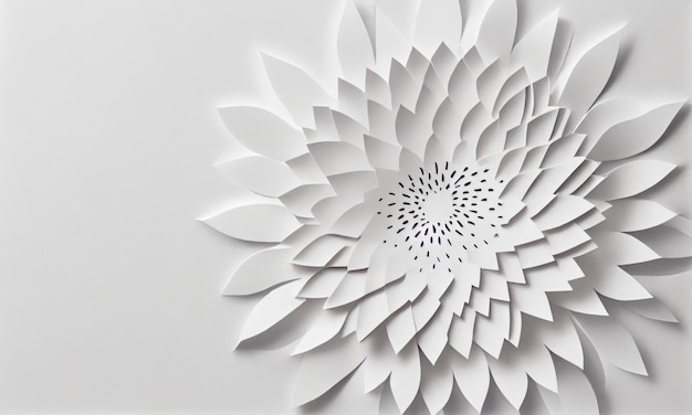 Drukke Lizzie-bloem gemaakt van papierambacht Generatieve AI