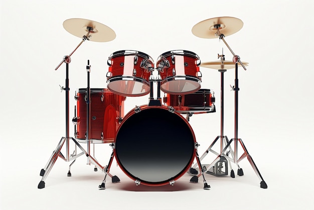 Photo drum isolated on white background