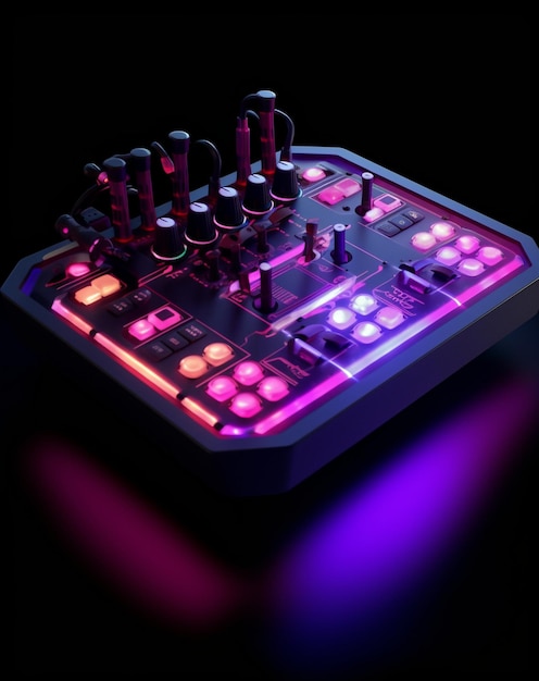 Photo drum programming pad synthwave