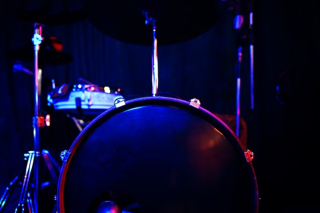 Drums in club.