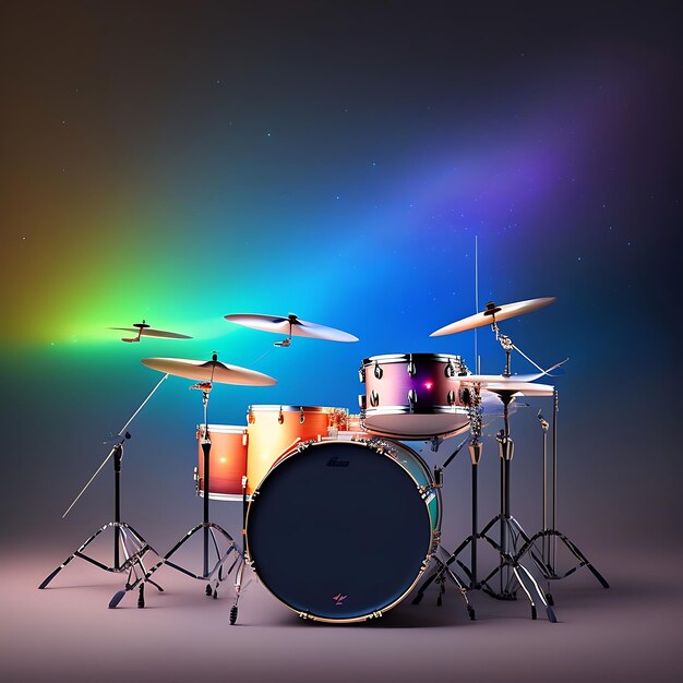 Drums with bokeh background