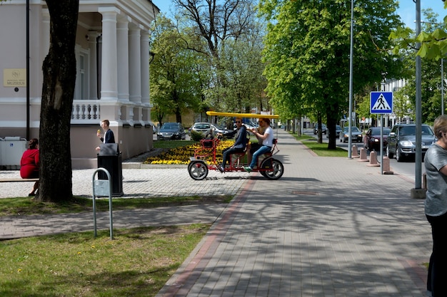 DRUSKININKAI LITHUANIA MAY 14 2017 The streets of European cities Druskininkai