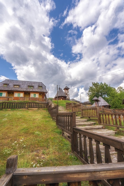 Drvengrad zlatibor district serbia traditional ethno village build for emir kusturicas film life is