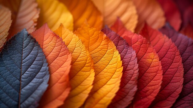 Dry autumn leaves on a macro background