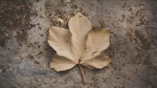 Dry bay leaves on concrete background