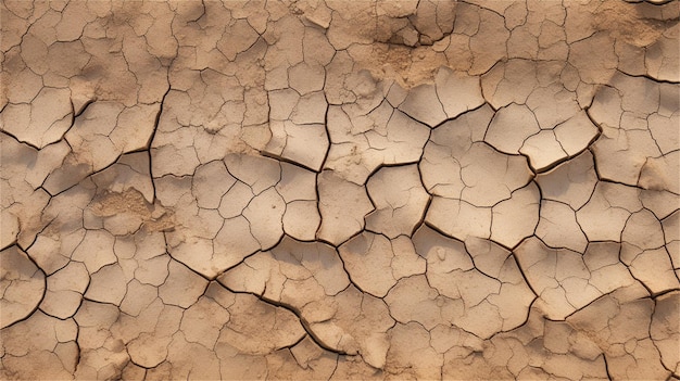 Dry cracked earth background Global warming climate change concept