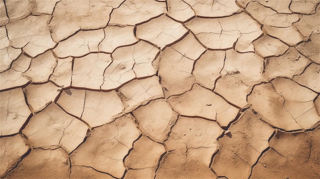 Dry cracked earth background Global warming climate change and drought concept