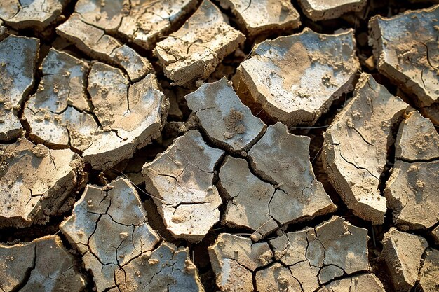 Dry cracked earth background texture Drought