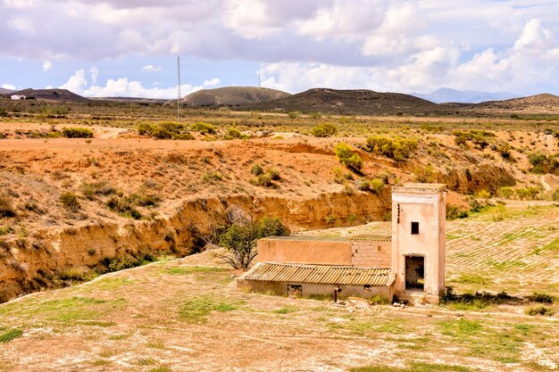 Photo dry desert landscape