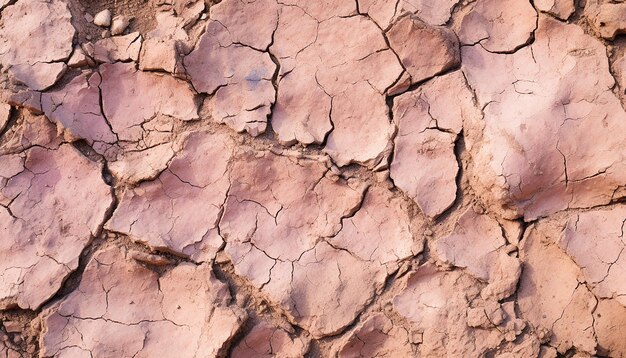 Dry dirt and mud create a rough arid climate landscape generated by ai